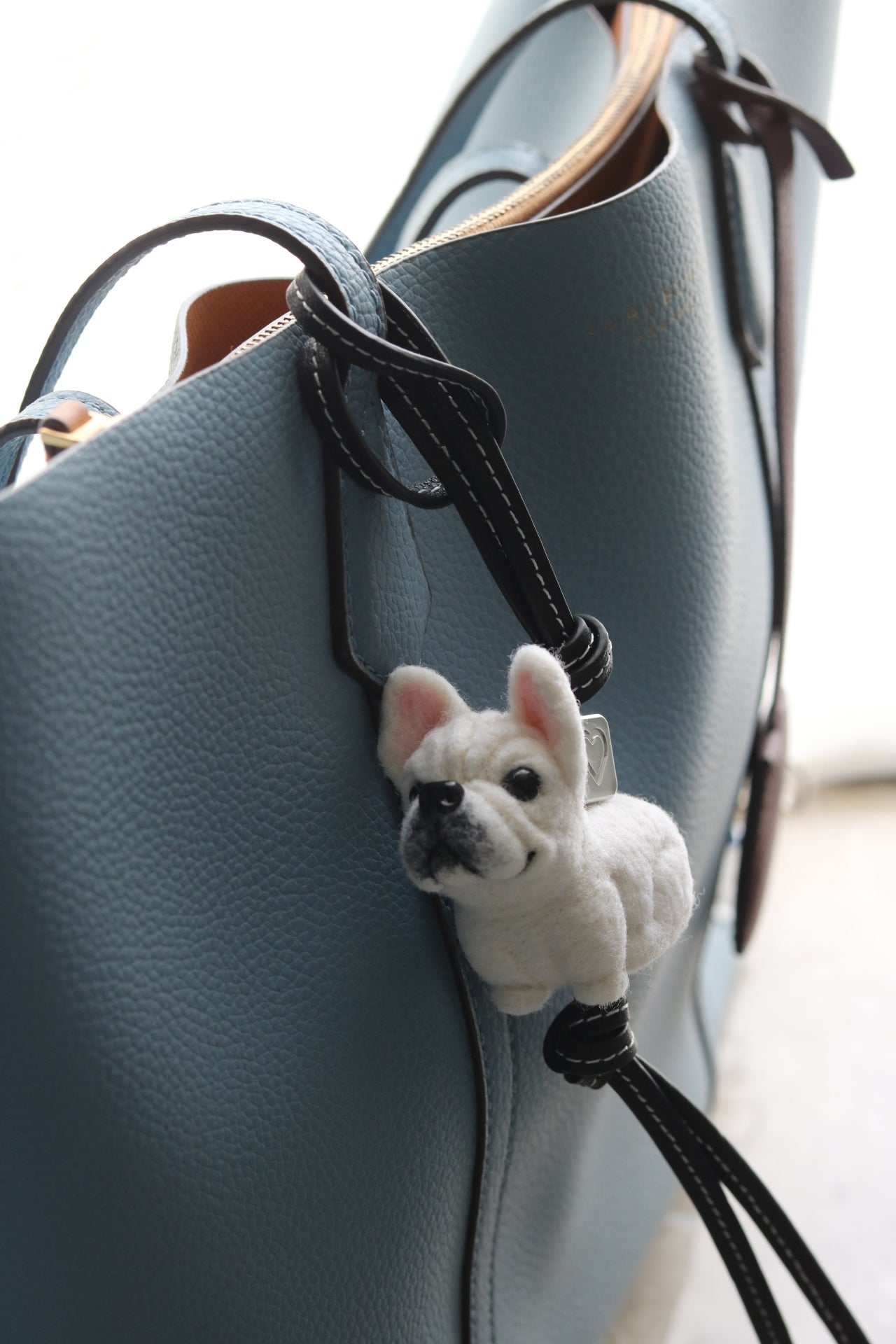 Custom Felt Bag Charm Dog & Personalised Wool Pet Charm for Chi-chi
