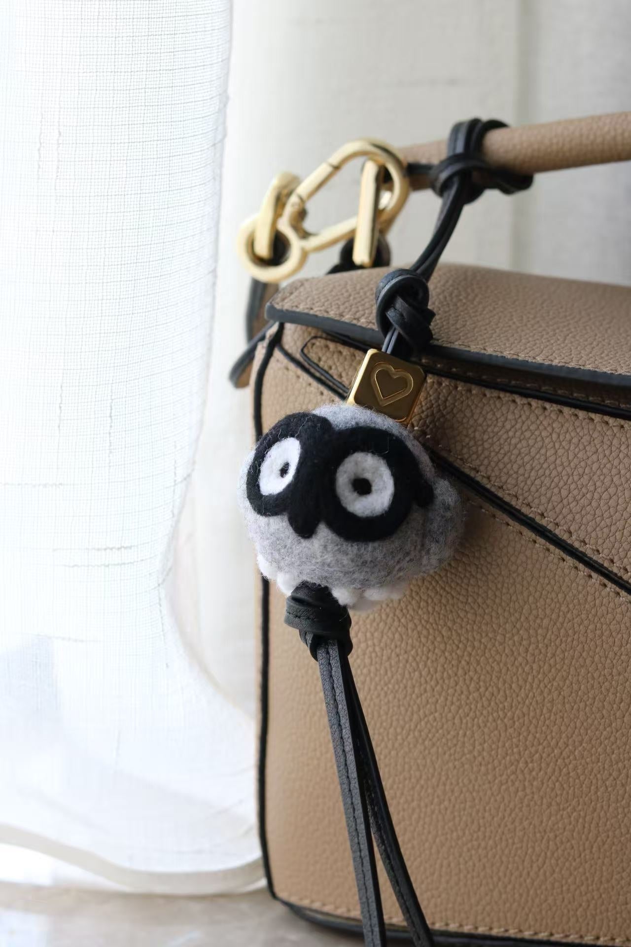 Ready to ship handmade wool felt animal Charms  koala & panda & elephant