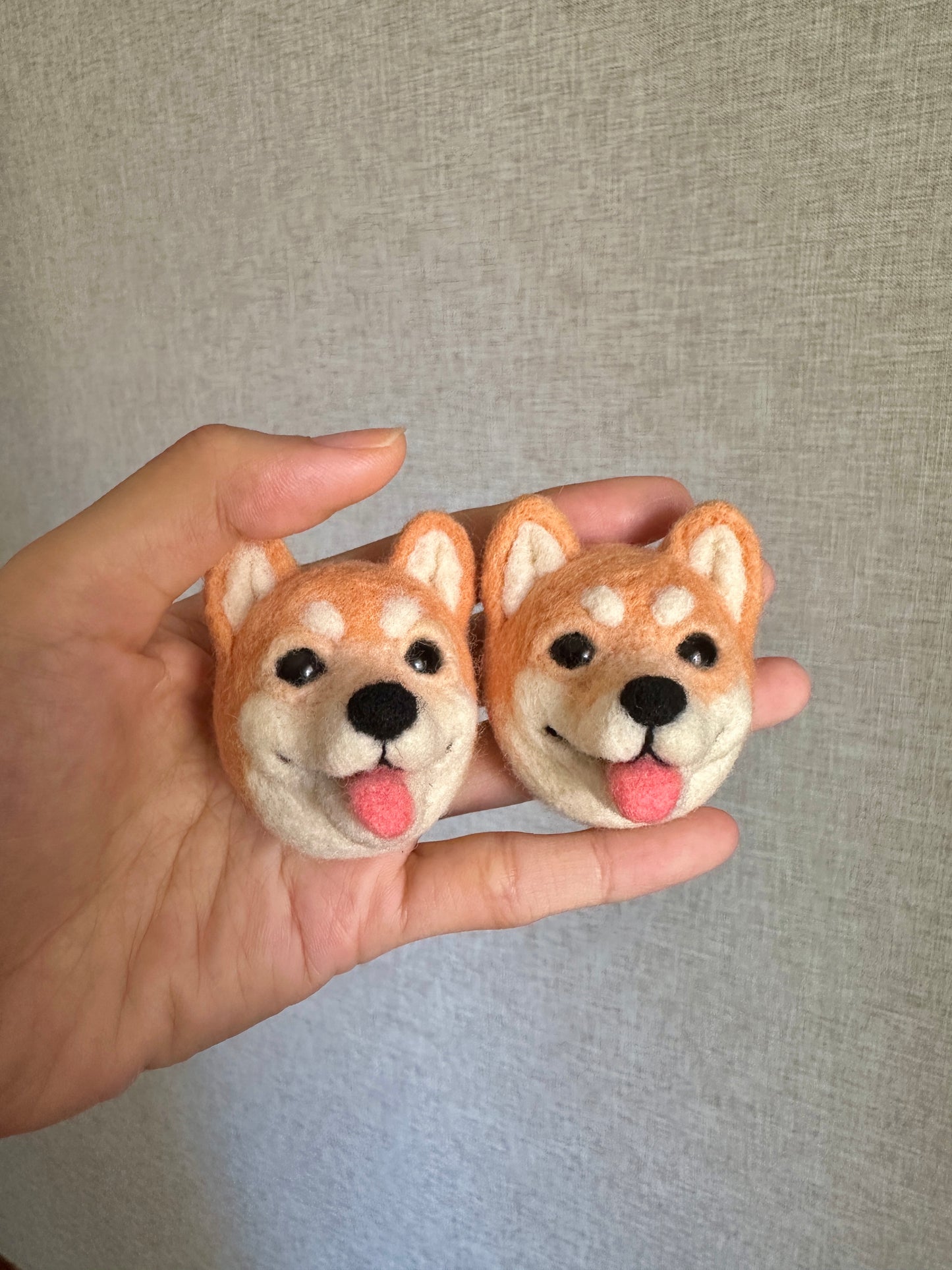 Custom Miniature Wool-Felted Pet Pin | Wedding Brooch