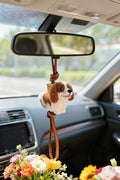 Custom Pet Charm – Handmade Wool Felt Dog Portrait