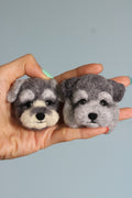 Custom Miniature Wool-Felted Pet Pin | Wedding Brooch