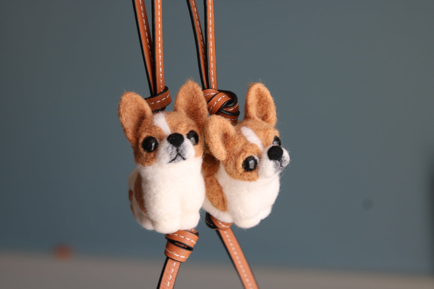 Custom Felt Bag Charm Dog & Personalised Wool Pet Charm for Chi-chi
