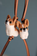 Custom Pet Charm – Handmade Wool Felt Dog Portrait