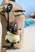 Custom Pet Charm – Handmade Wool Felt Dog Portrait