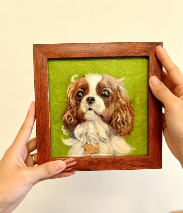 The portrait of our golden retriever is breathtaking — so full of his charact...